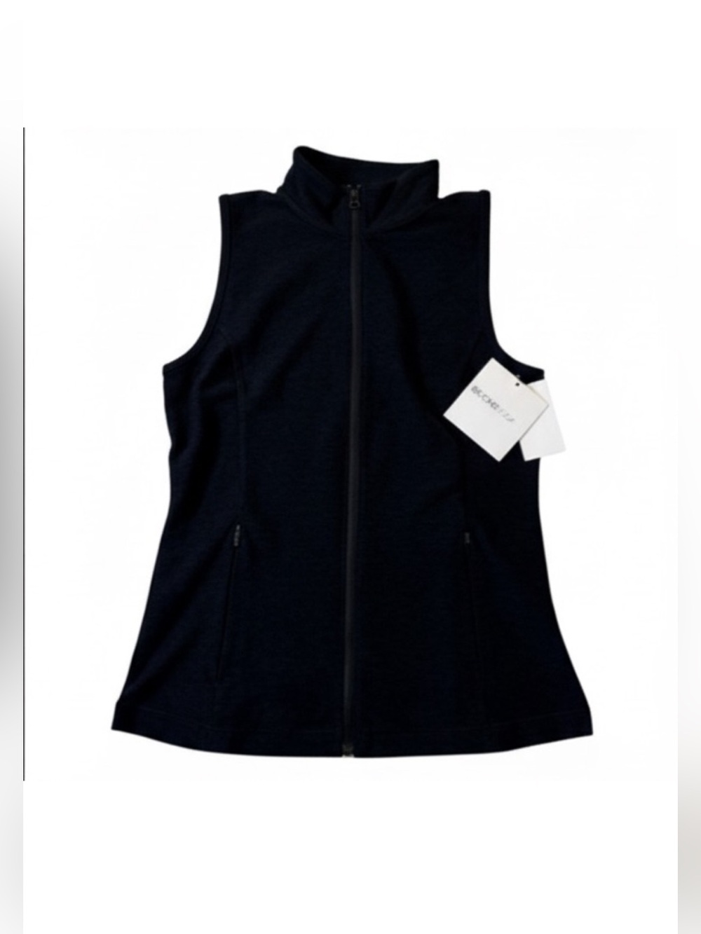 Beyond Yoga NWT Venice Zip-Front Vest in Darkest Night